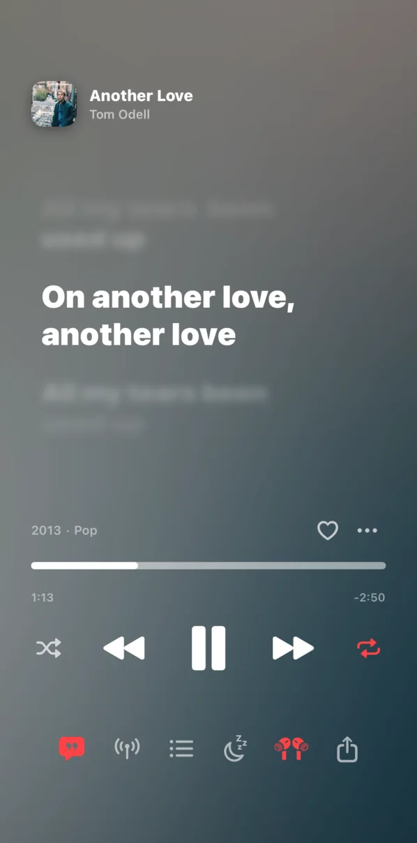 Synced lyrics