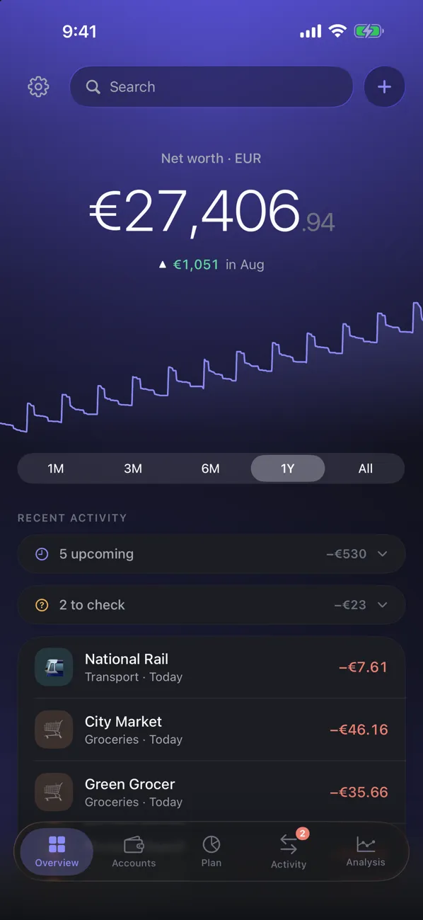 Florin on iPhone: net worth and recent activity